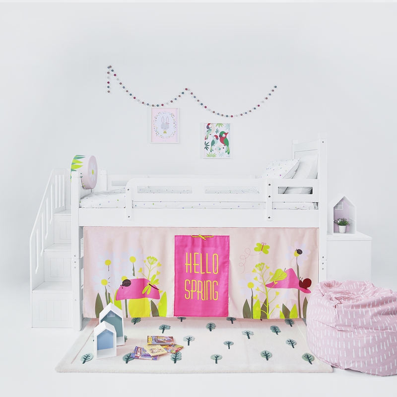 Bed Curtains Sweet Garden Piccolo, Loft Bed Curtain